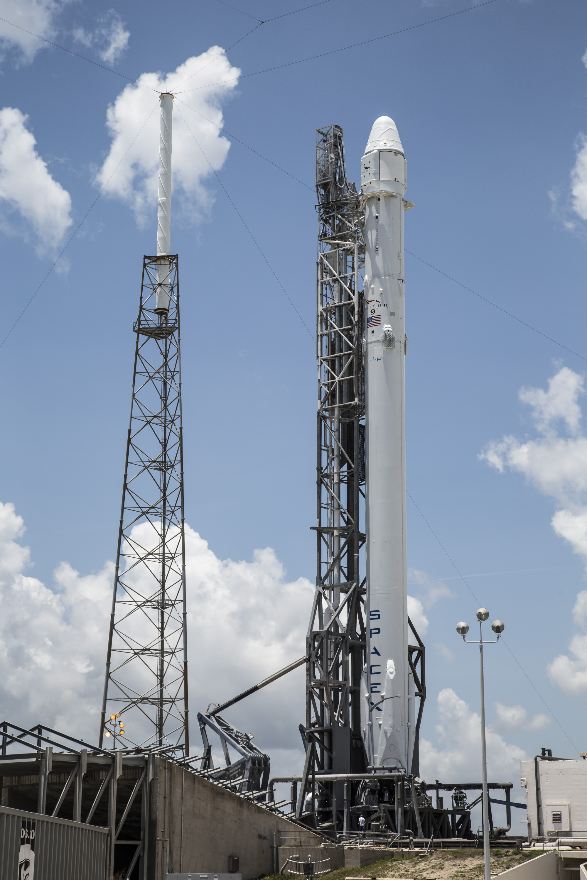 CRS-7 on the pad before its fateful launch
