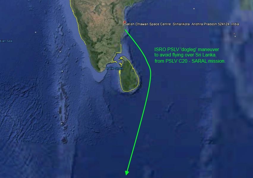 ISRO PSLV dogleg maneuver