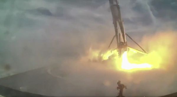 Elon Musk releases SpaceX Falcon 9 Hard landing Footage